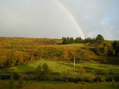 Regenboog bij Tír na Meala